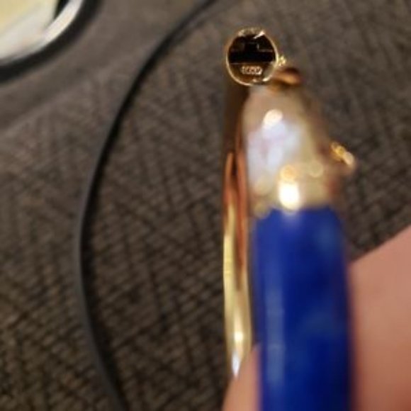 14k gold lapis bracelet - Picture 3 of 11